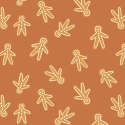 Gingerbread Men in Burnt Caramel