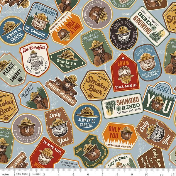 Patches in Light Blue