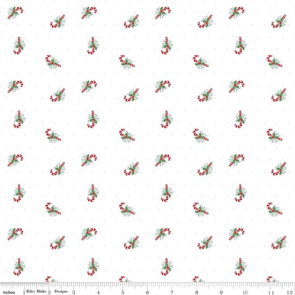 Candy Cane Toss in White