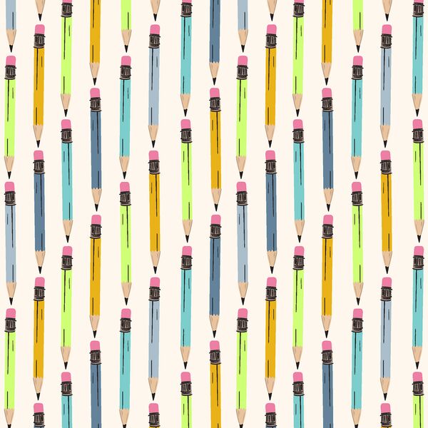 Pencil Stripes in School Days