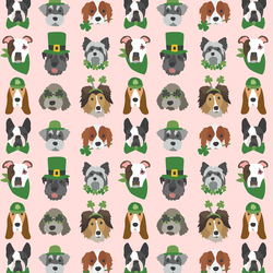 Irish Pups in Powder Pink