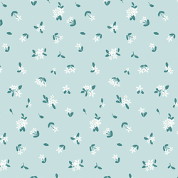 Ditsy Floral in Soft Sky