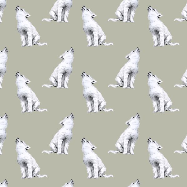 Little Arctic Wolf in Permafrost