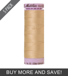 Oat Straw (9105-0260) - Silk Finish Cotton 50wt - 164 Yards (5 Pack)