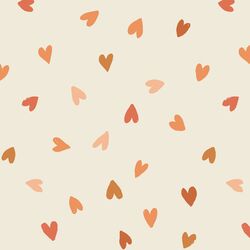 Large Tossed Hearts in Love