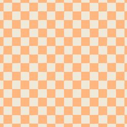 Retro Checkerboard in Peach