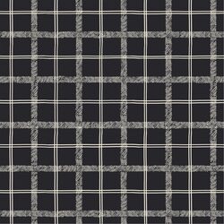 Textured Tartan in Charcoal