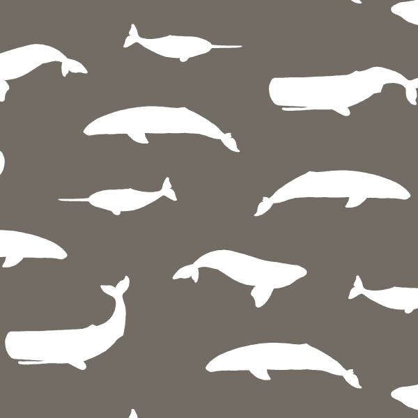 Whale Silhouette in Stone