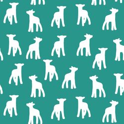 Lamb Silhouette in Jade