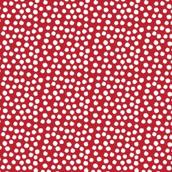 Painted Dot in White on Red Apple