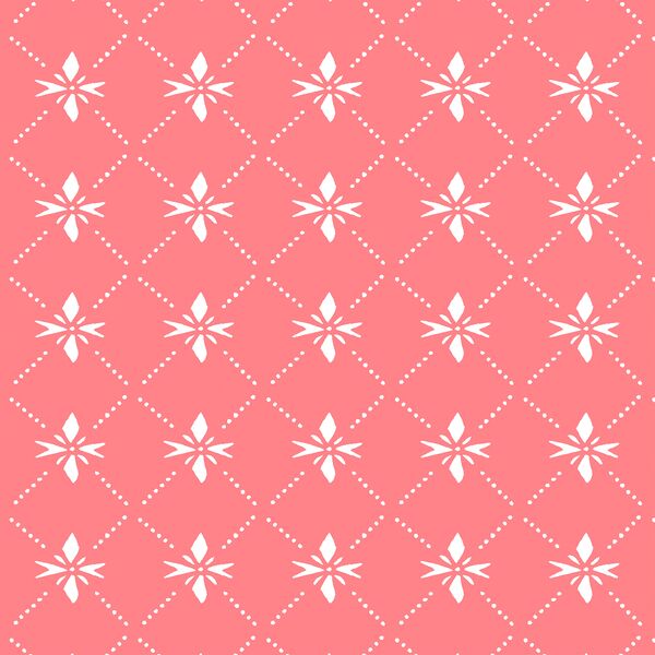 Quilted Snowflake in Gumdrop Pink