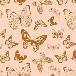 Boho Butterflies in Caramel Blush