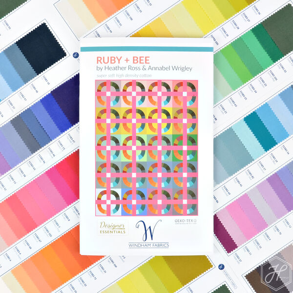 Ruby and Bee Solid Color Swatch Card Panel
