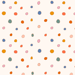 Vibrant Polka Dots in Retro