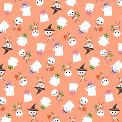 Ghosts and Ghouls in Orange Glow