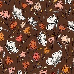 Butterfly Dreams in Mahogany