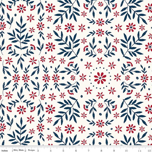 Ditsy Floral in Cloud