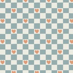 Heart Checkerboard in Neutral