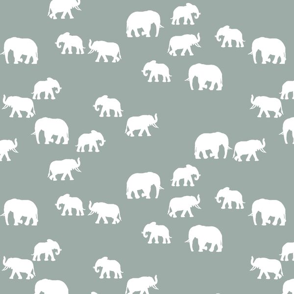 Elephant Silhouette in Eucalyptus