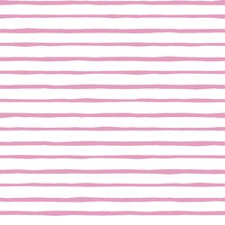 Artisan Stripe in Begonia on White