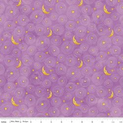 Stars and Moon in Purple