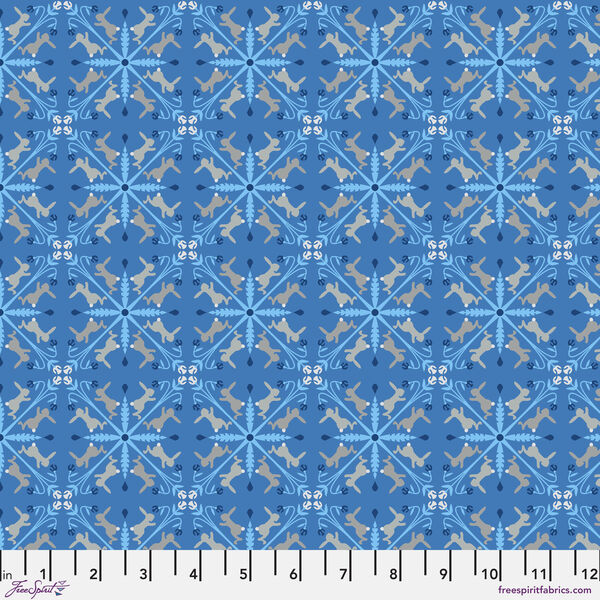 Racing Rabbits in Blue