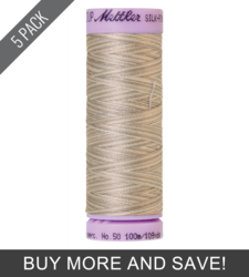 Dove Grey (9075-9860) - Silk Finish Cotton Multi 50wt - 109 Yards (5 Pack)