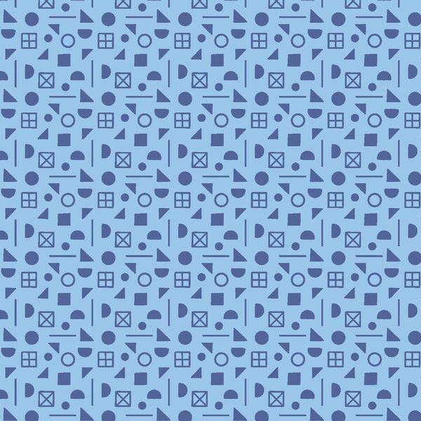 School Yard Shapes in Blue