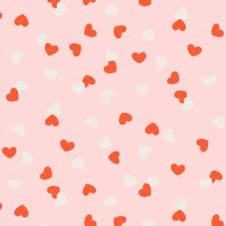 Confetti Hearts in Coconut Ice Pink
