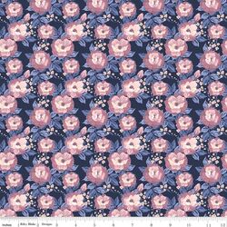 Floral in Navy