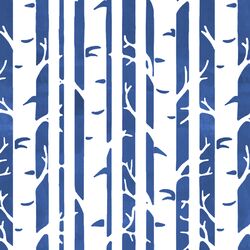 Birches in Blue Jay
