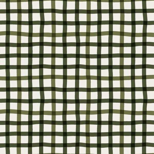 Winter Gingham in Mistletoe Green