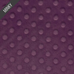 Minky Dimple Dot in Plum