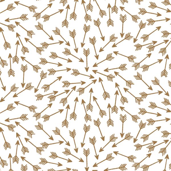 Arrows in Ochre on White