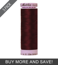 Beet Red (9105-0111) - Silk Finish Cotton 50wt - 164 Yards (5 Pack)