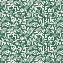 Winter Foliage in Ivory on Spruce