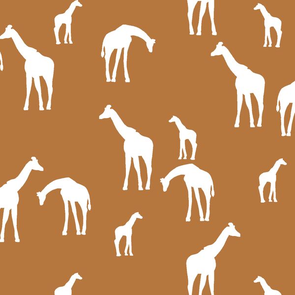 Giraffe Silhouette in Ginger