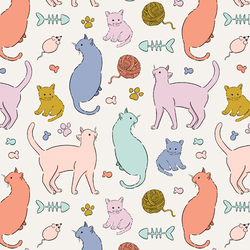 Cat Sketches in Sherbet