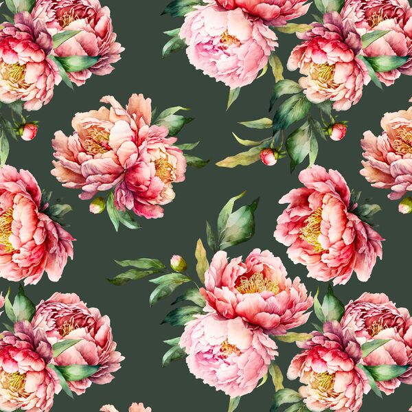 Gathered Bouquet in Garden Green