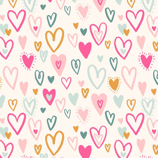 Bursting Hearts in Hot Pink