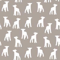 Lamb Silhouette in Taupe