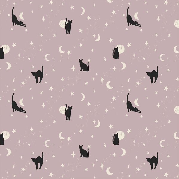Moonstruck Cats in Lilac