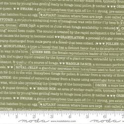 Buzz Words in Dark Green