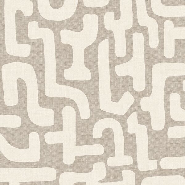 Large Geometric in Dove Grey