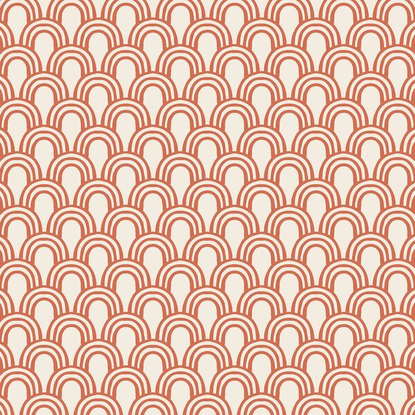 Happy Rainbows in Red Coral