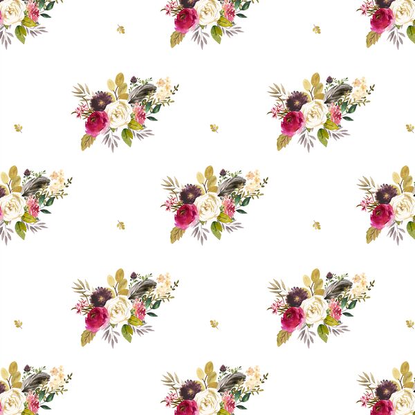 Large Woodland Bouquet in White