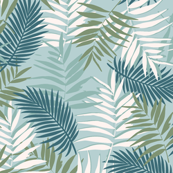 Palm Fronds in Blue Moon