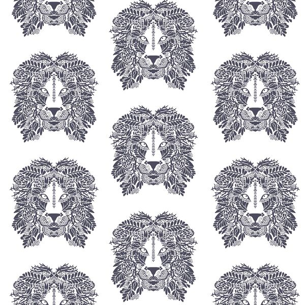 Lions Head in Ink