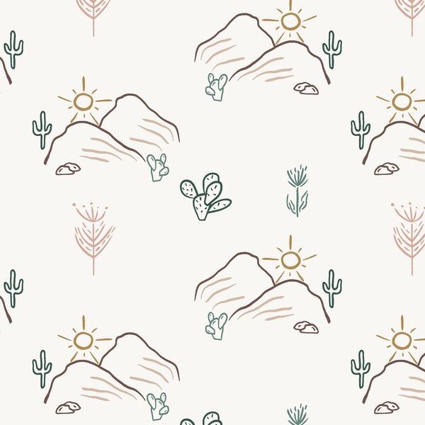 Desert Landscape in Bone