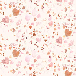 Little Festive Hearts in Blushing